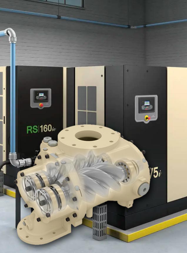 Compresor de tornillo rotativo Ingersoll Rand